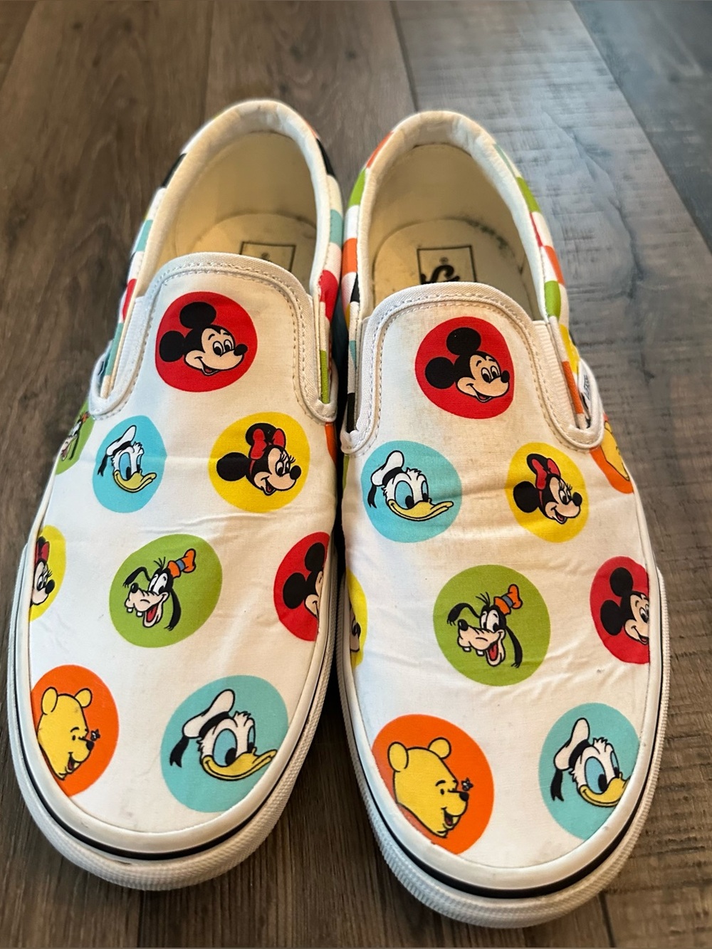 Vans Disney Old Skool Men 9 Women 10.5 White 50th Anniversary Mickey Authentic - Picture 2 of 7